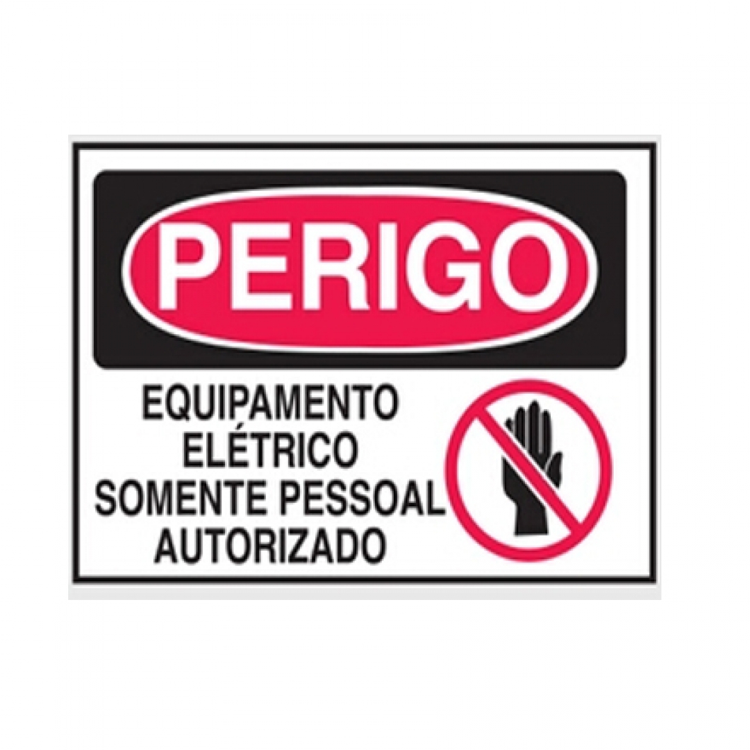 Placa De Sinalizacao Em Pvc Expandido Perigo Equipamen South Safe